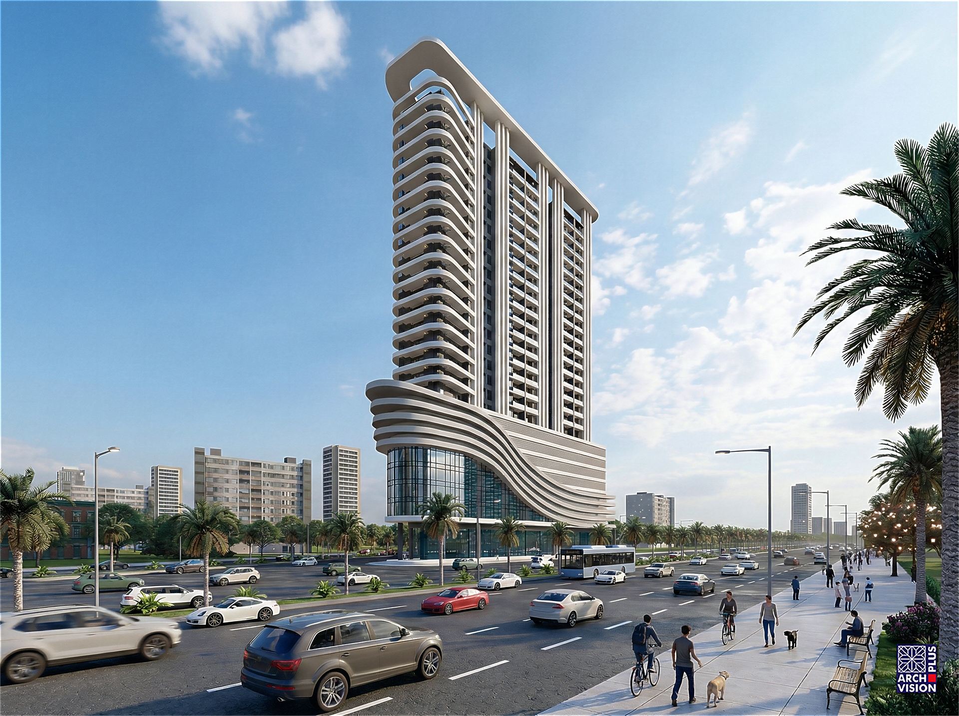 Stadium View Residencia by day
