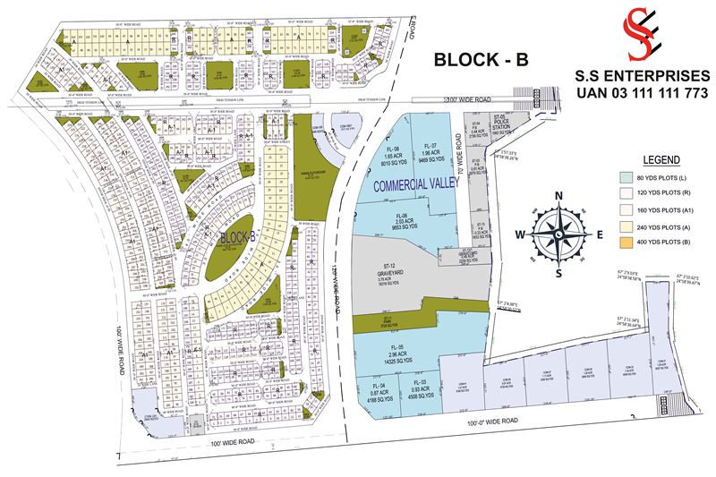 Block B map, Naya Nazimabad