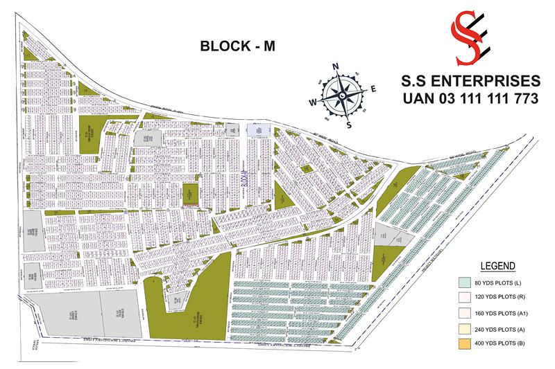 Block M map, Naya Nazimabad